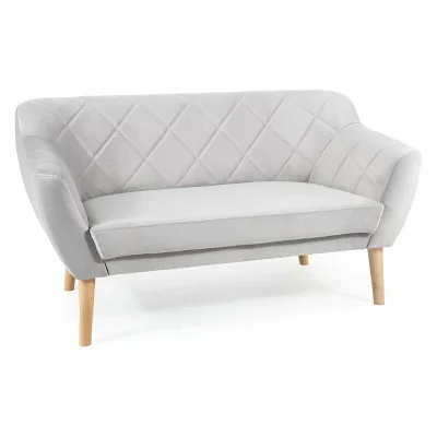 Sofa Karo 2 Velvet light gray